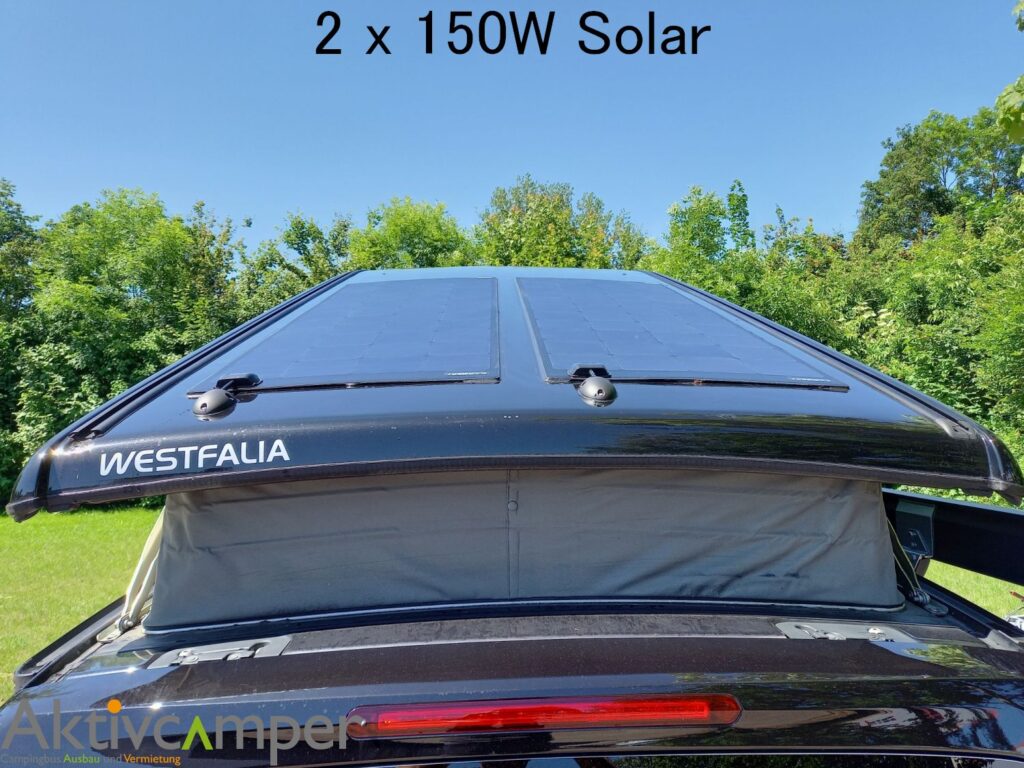 Bis zu 300 Watt Solaranlage für Mercedes Marco Polo, Horizon, Activity, Vito und V-Klasse autark campen durch Solarstrom für deinen Mercedes
